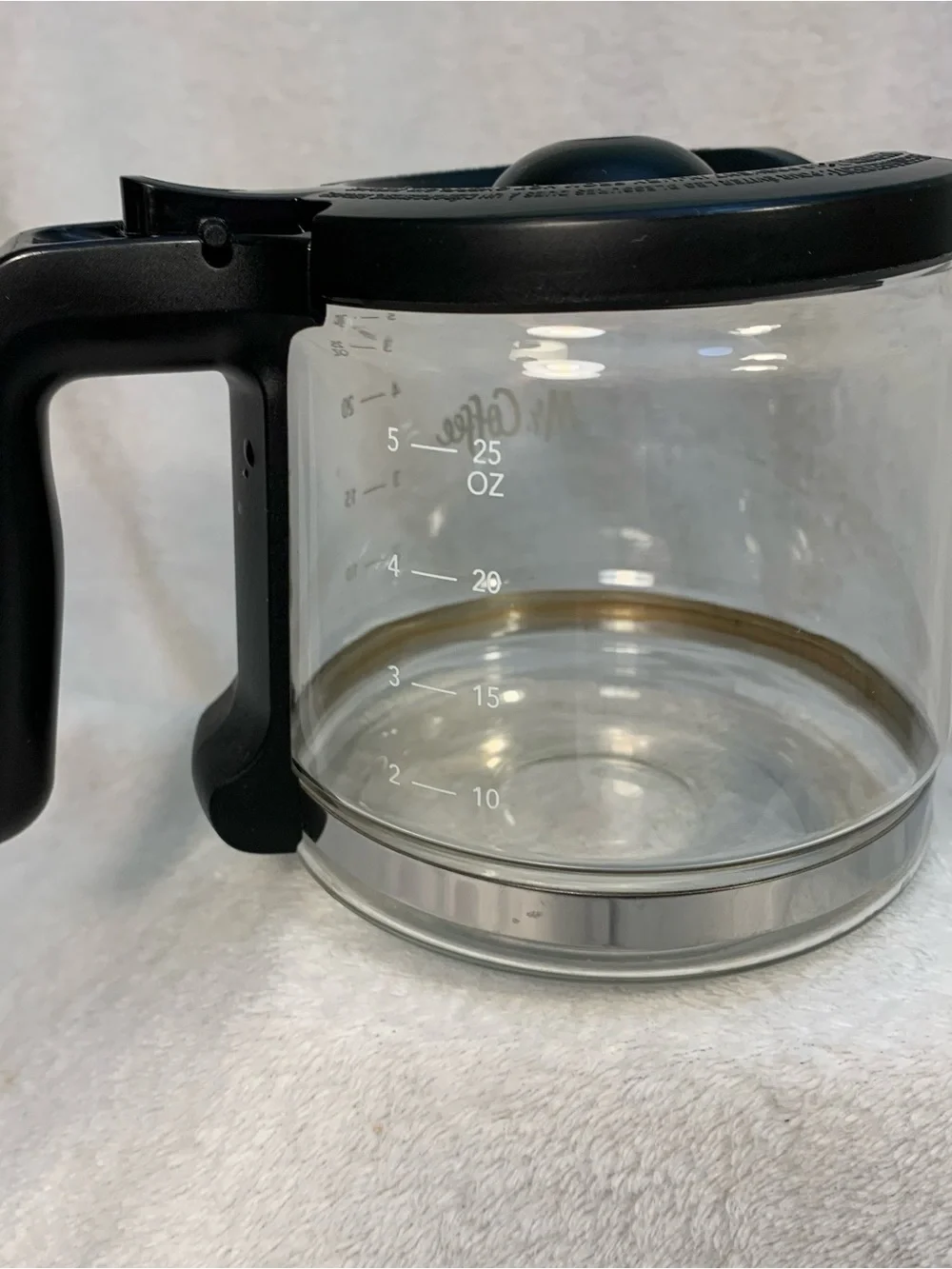 Mr. Coffee Glass Carafe with Black Handle 5 Cup